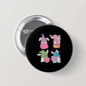 Süße Gnome Premium Tri-Blend Button (Vorne & Hinten)