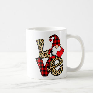 Süße Gnome Valentinstag Liebe Leopard Karo Paar M Kaffeetasse
