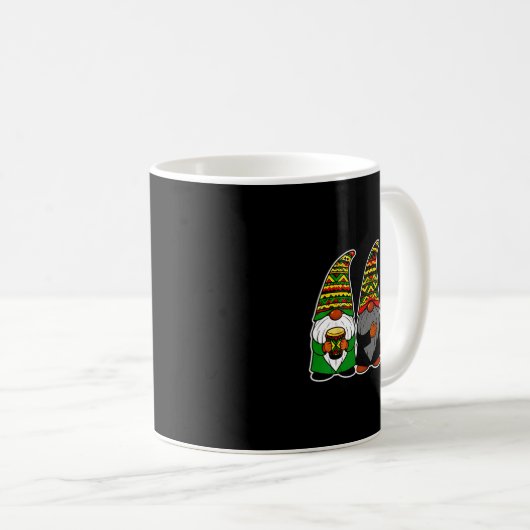 Süße Gnome zum Schwarzen Geschichtsmonat Afroameri Kaffeetasse (VorderseiteRechts)