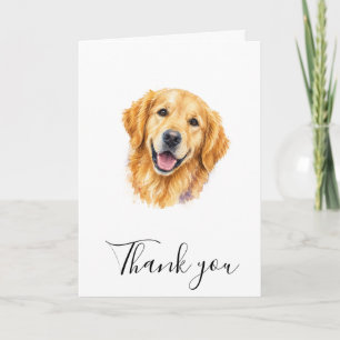 Süße Golden Retriever-Hund-Foto-Dankeschön-Karte Karte