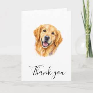 Süße Golden Retriever-Hund-Foto-Dankeschön-Karte Karte