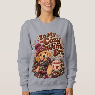 Süße Golden Retriever Welpen Kuscheliges Winter-Är Sweatshirt