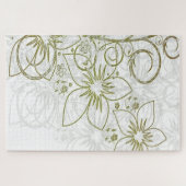Süße goldene Blumen-Blumen-Puzzles Puzzle (Horizontal)