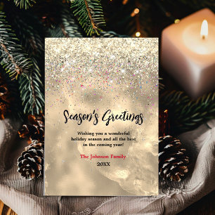 Süße goldene Glitter-Marmor-Kunst Weihnachten Neuj