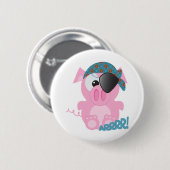 Süße Goofkins-Schweine-Pirat Button (Vorne & Hinten)