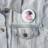 Süße Goofkins-Schweine-Pirat Button (Beispiel)