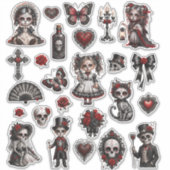 Süße Gothic-Babys 2 Aufkleber (Vorderseite)