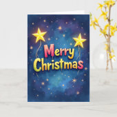Süße Gradient-Weihnachtskarte Karte (Gelbe Blume)