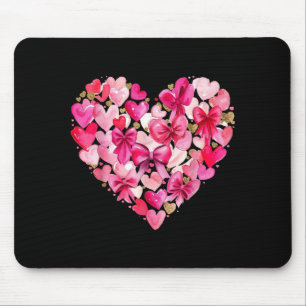 Süße Grafik Blumen Herz Valentinstag Frauen Mädche Mousepad