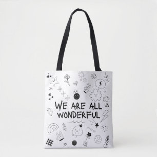 Süße Grafik-Tasche - Motivierende Affirmation A Tasche