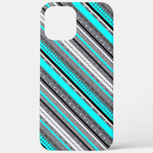 Süße graue aqua-aztekische Muster Case-Mate iPhone Hülle