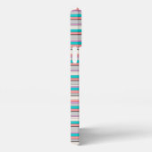 Süße graue aqua Streifen iPhone Hülle (Rechte Seite)
