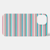 Süße graue aqua Streifen iPhone Hülle (Rückseite (Horizontal))