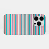 Süße graue aqua Streifen iPhone Hülle (Rückseite (Horizontal))
