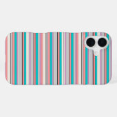 Süße graue aqua Streifen iPhone Hülle (Rückseite (Horizontal))