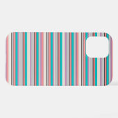 Süße graue aqua Streifen iPhone Hülle (Rückseite (Horizontal))