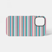 Süße graue aqua Streifen iPhone Hülle (Rückseite (Horizontal))