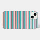 Süße graue aqua Streifen iPhone Hülle (Rückseite (Horizontal))