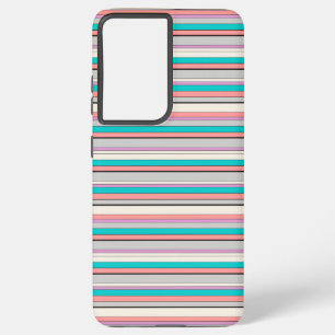 Süße graue aqua Streifen Samsung Galaxy Hülle