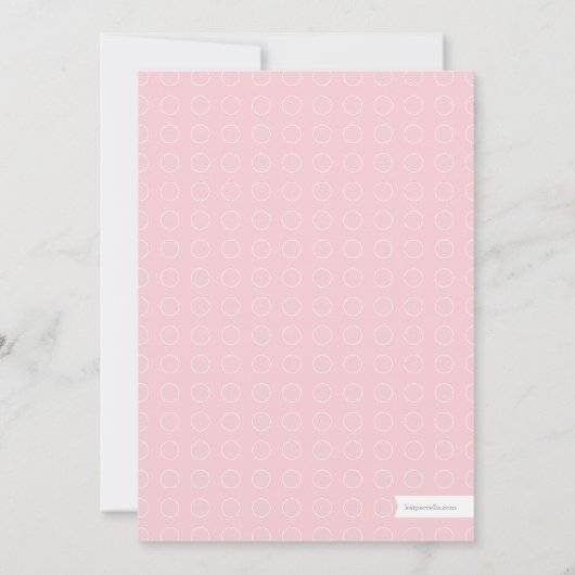 Süße graue Babyparty-Einladung des Weckglas-Rosa-| Einladung (Rückseite)