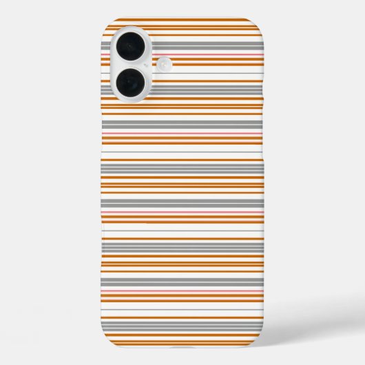 Süße graue braune Streifen Case-Mate iPhone Hülle (Rückseite)