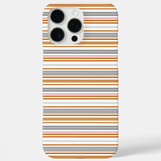 Süße graue braune Streifen Case-Mate iPhone Hülle (Rückseite)