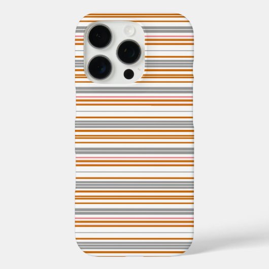 Süße graue braune Streifen Case-Mate iPhone Hülle (Rückseite)