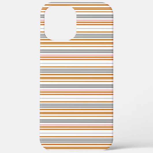 Süße graue braune Streifen Case-Mate iPhone Hülle (Rückseite)