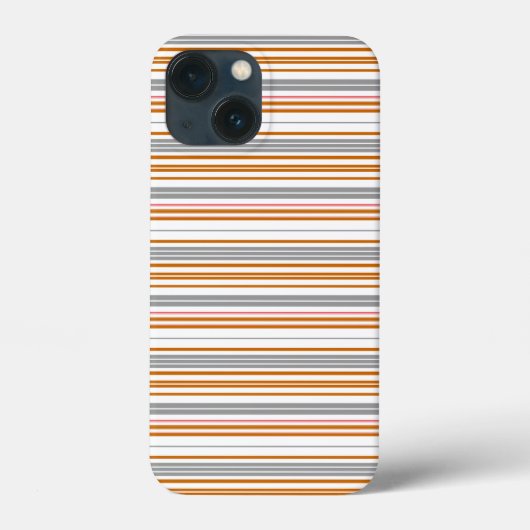 Süße graue braune Streifen Case-Mate iPhone Hülle (Rückseite)