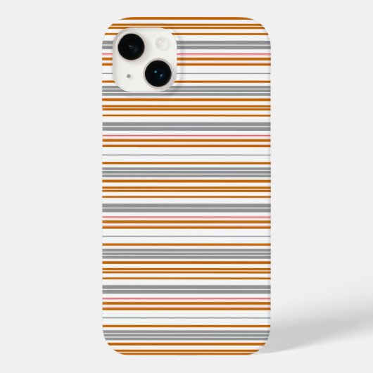 Süße graue braune Streifen Case-Mate iPhone Hülle (Rückseite)