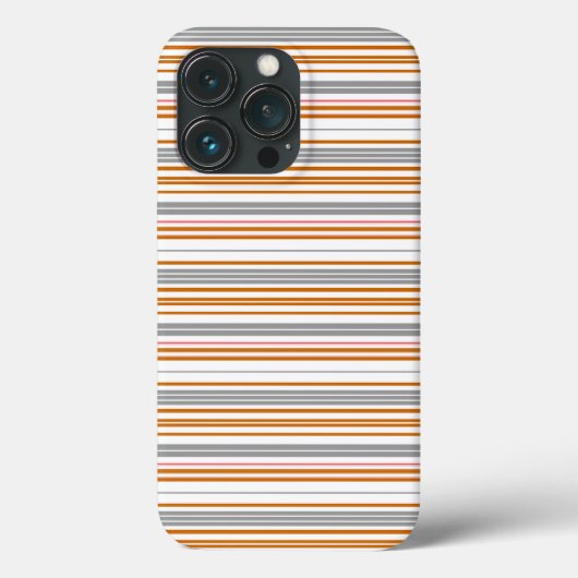 Süße graue braune Streifen Case-Mate iPhone Hülle (Rückseite)