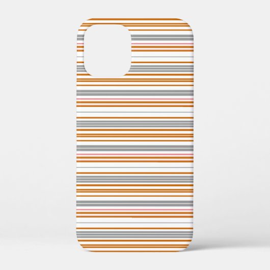 Süße graue braune Streifen Case-Mate iPhone Hülle (Rückseite)