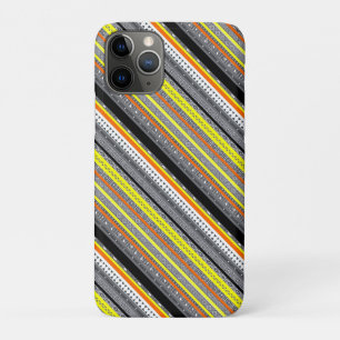 Süße graue gelbe orange Aztekenmuster Case-Mate iPhone Hülle