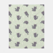 Süße graue Katze Sage Fleece-Decke Fleecedecke (Vorderseite)