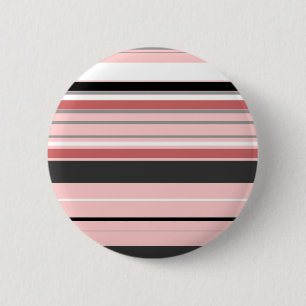 Süße graue rosa Streifen Button
