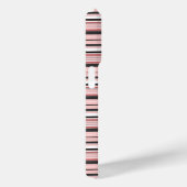Süße graue rosa Streifen Case-Mate iPhone Hülle (Rückseite / Rechts)