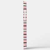 Süße graue rosa Streifen Case-Mate iPhone Hülle (Rückseite / Links)