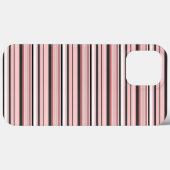 Süße graue rosa Streifen Case-Mate iPhone Hülle (Rückseite (Horizontal))