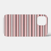 Süße graue rosa Streifen Case-Mate iPhone Hülle (Rückseite (Horizontal))