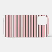 Süße graue rosa Streifen Case-Mate iPhone Hülle (Rückseite (Horizontal))