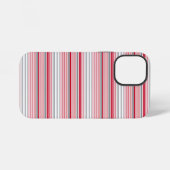 Süße graue rote Streifen iPhone Hülle (Rückseite (Horizontal))