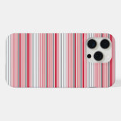 Süße graue rote Streifen iPhone Hülle (Rückseite (Horizontal))