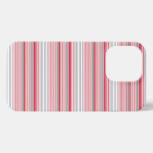 Süße graue rote Streifen iPhone Hülle (Rückseite (Horizontal))