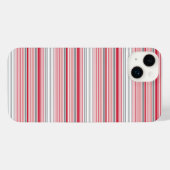 Süße graue rote Streifen iPhone Hülle (Rückseite (Horizontal))