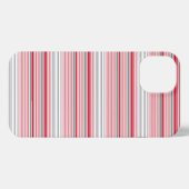 Süße graue rote Streifen iPhone Hülle (Rückseite (Horizontal))