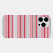Süße graue rote Streifen iPhone Hülle (Rückseite (Horizontal))