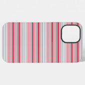 Süße graue rote Streifen iPhone Hülle (Rückseite (Horizontal))