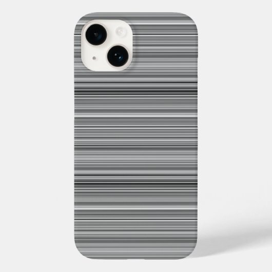 Süße graue Streifen Case-Mate iPhone Hülle (Rückseite)