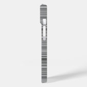 Süße graue Streifen Case-Mate iPhone Hülle (Rückseite / Links)