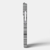 Süße graue Streifen Case-Mate iPhone Hülle (Rückseite / Links)